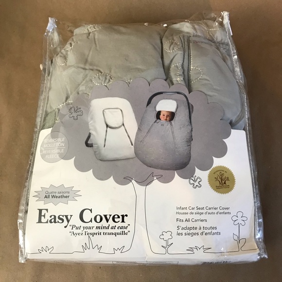 KidCentral Other - Gray Reversible Infant Car Seat Carrier Cover